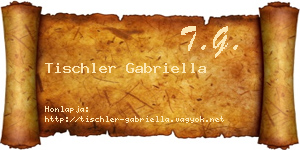 Tischler Gabriella névjegykártya